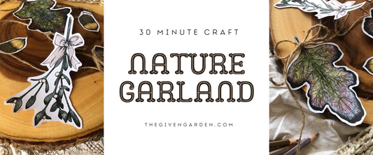 Stress-Relieving Craft: 30-Minute Nature Garland (Free Printable)