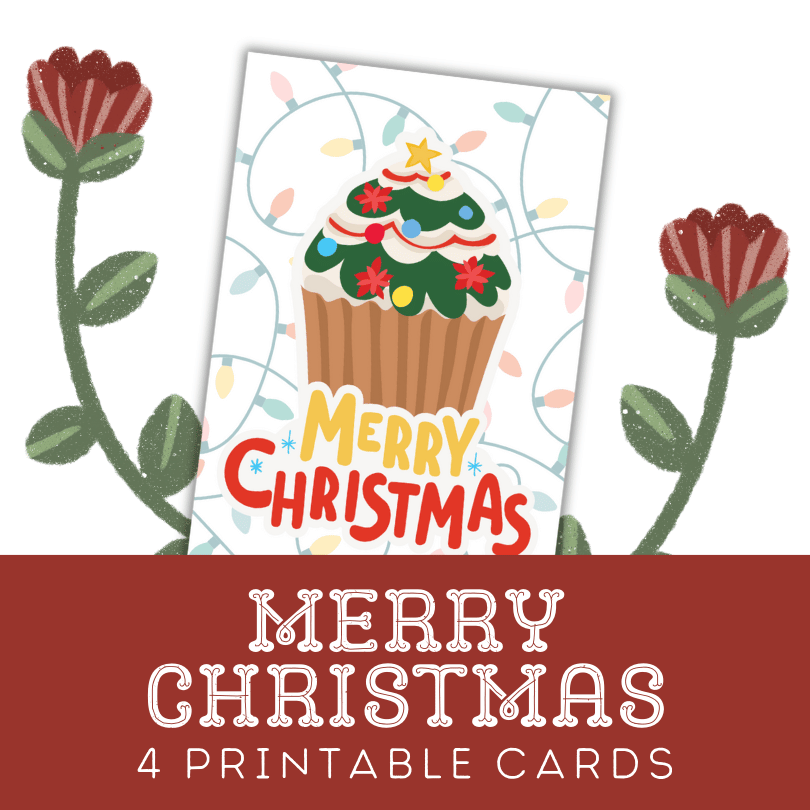 Merry Christmas: Four Printable Christmas Cards