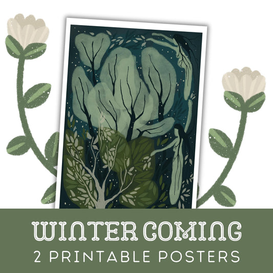 Winter Coming: Two Printable Posters