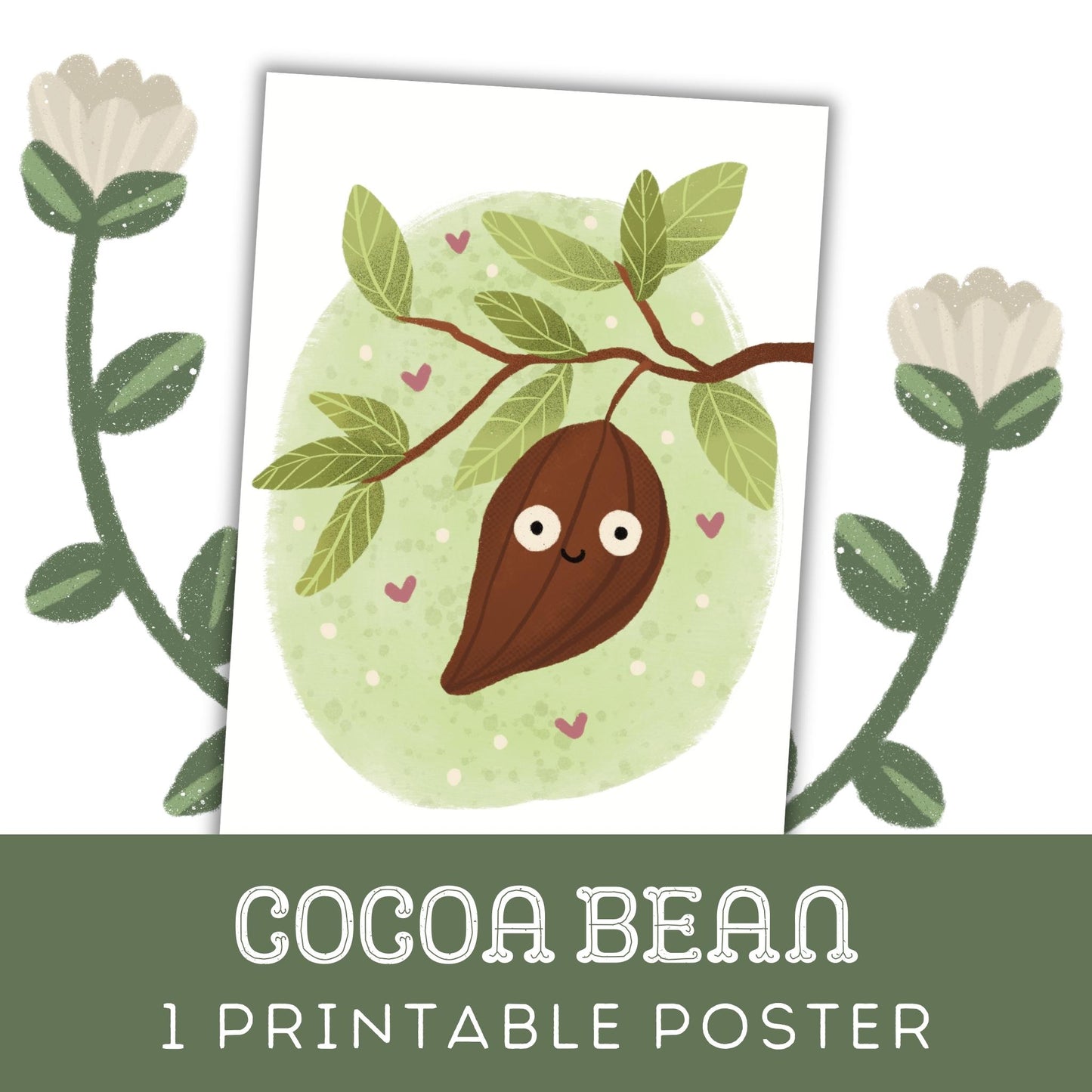 Cocoa Bean: One Printable Poster