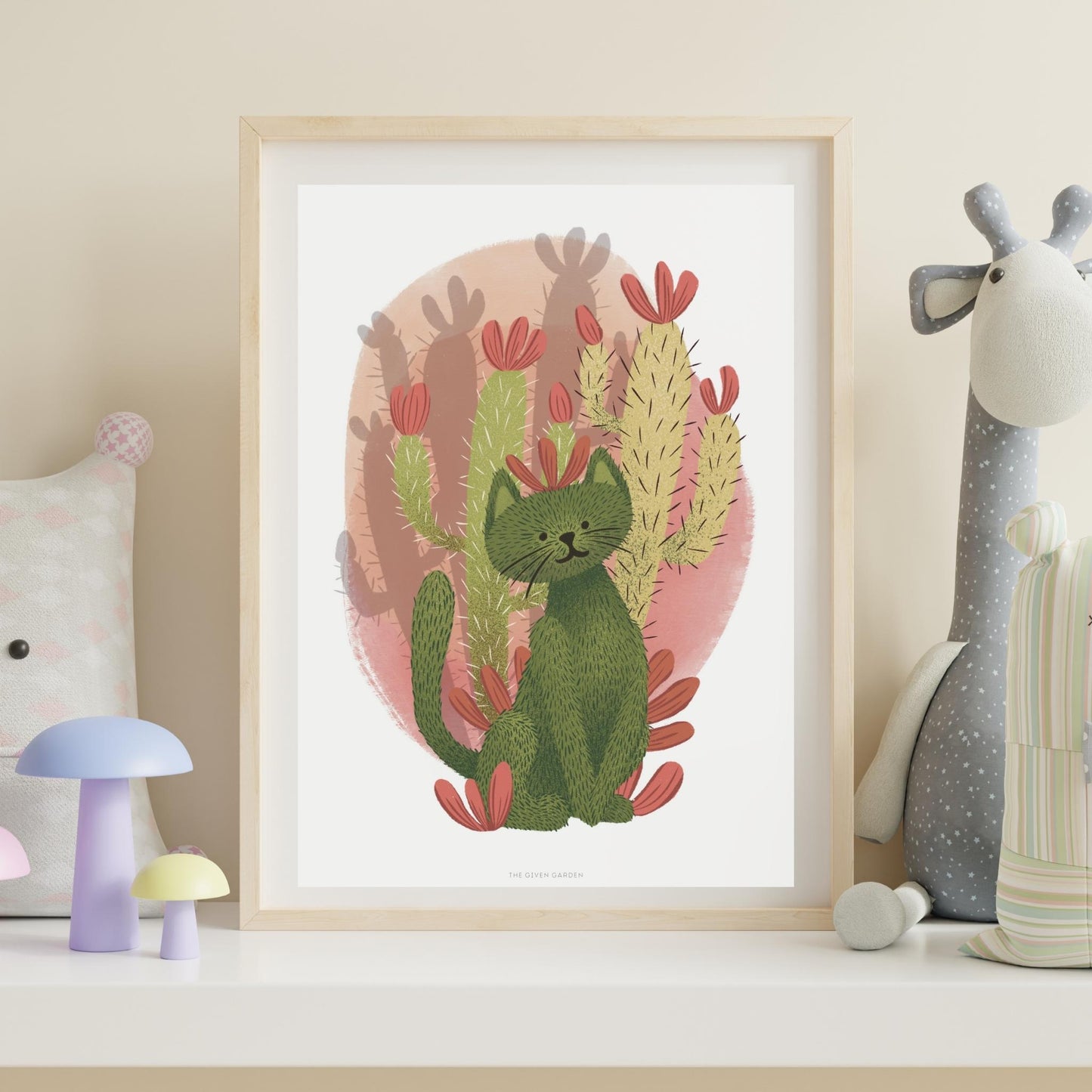 Cactus Cat: One Printable Poster