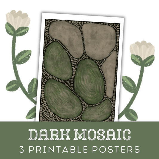 Dark Mosaic: Three Printable Posters