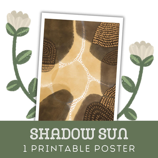 Shadow Sun: One Printable Poster