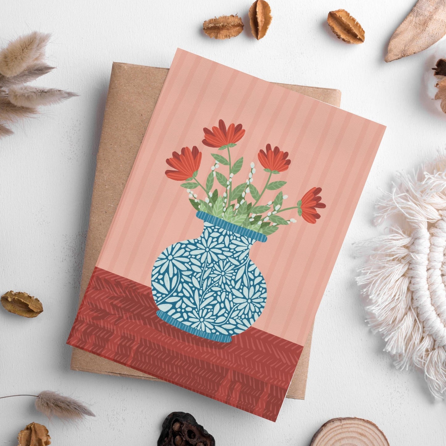 Vase Collection: Four Printable Floral Greeting Cards