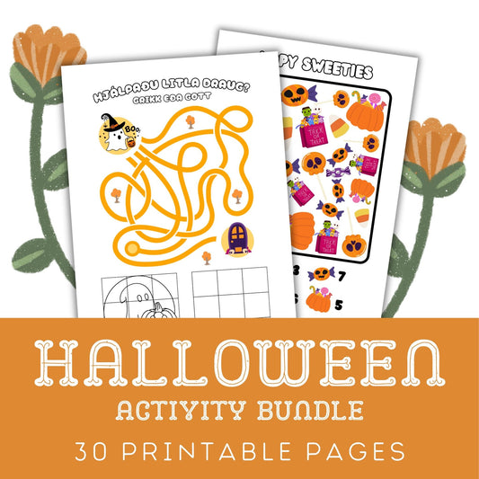 Halloween Activity Bundle: 30 Printable Pages