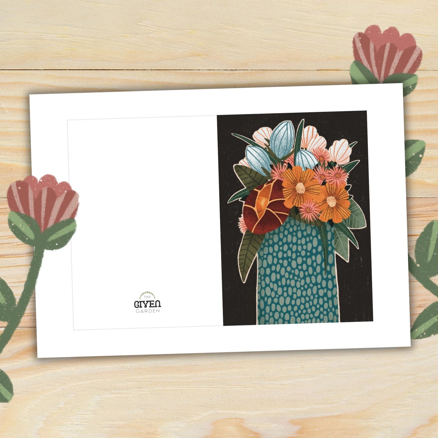 Floral Collection: Four Printable Greeting Cards