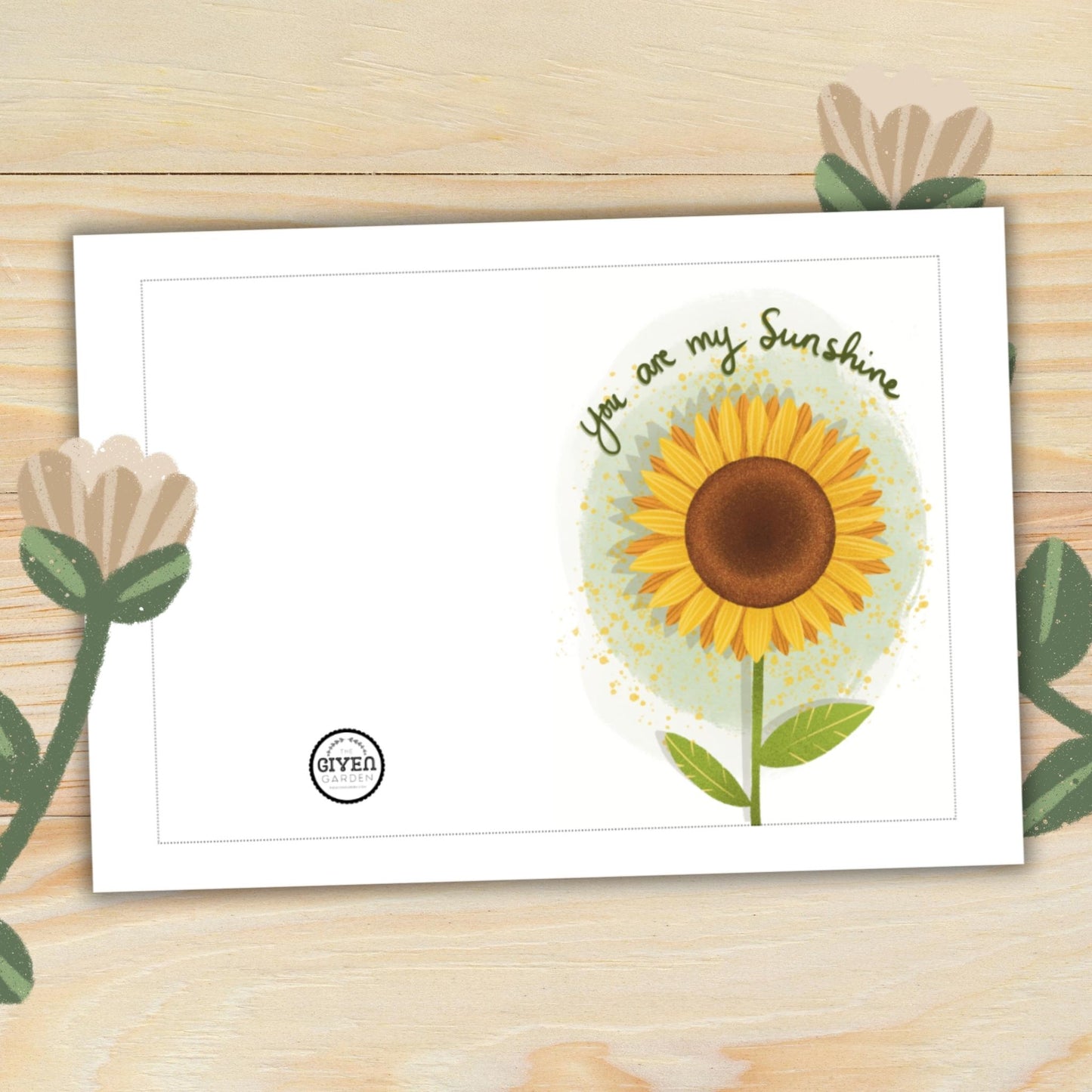 My Sunshine: One Printable Greeting Card