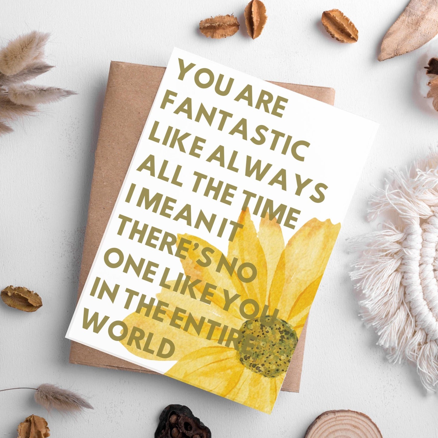 You're Fantastic: Four Printable Floral Greeting Cards