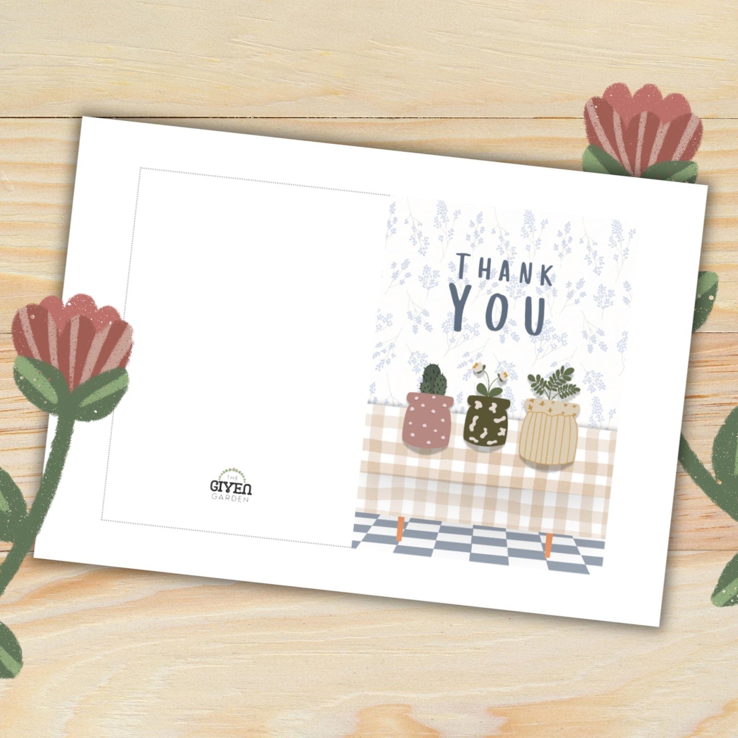 Thank You: Four Printable Greeting Cards