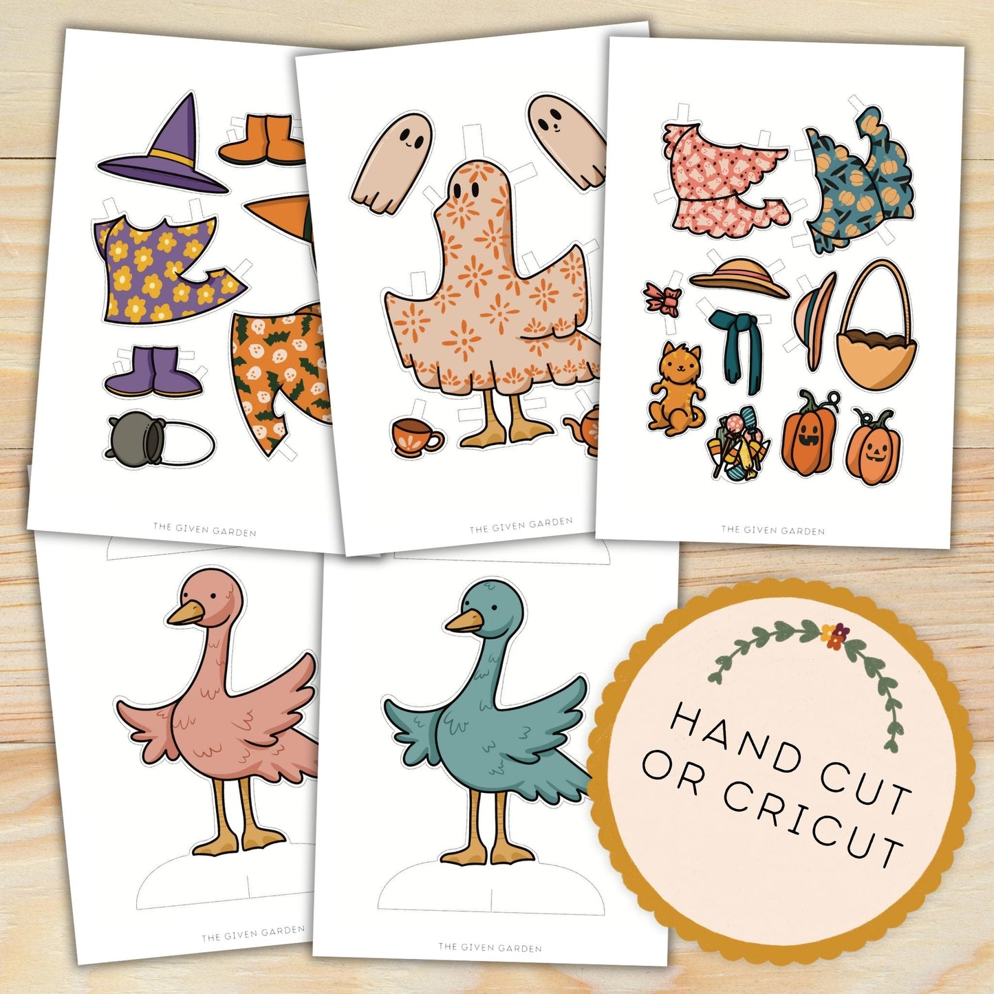 Autumn Adventures: Printable Page Paper Doll