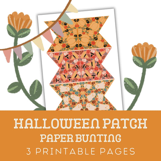 Halloween Patch: Printable Paper Bunting