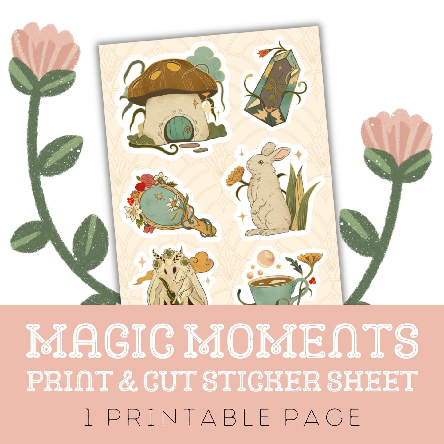 Magic Moments: One Print Then Cut Sticker Sheet