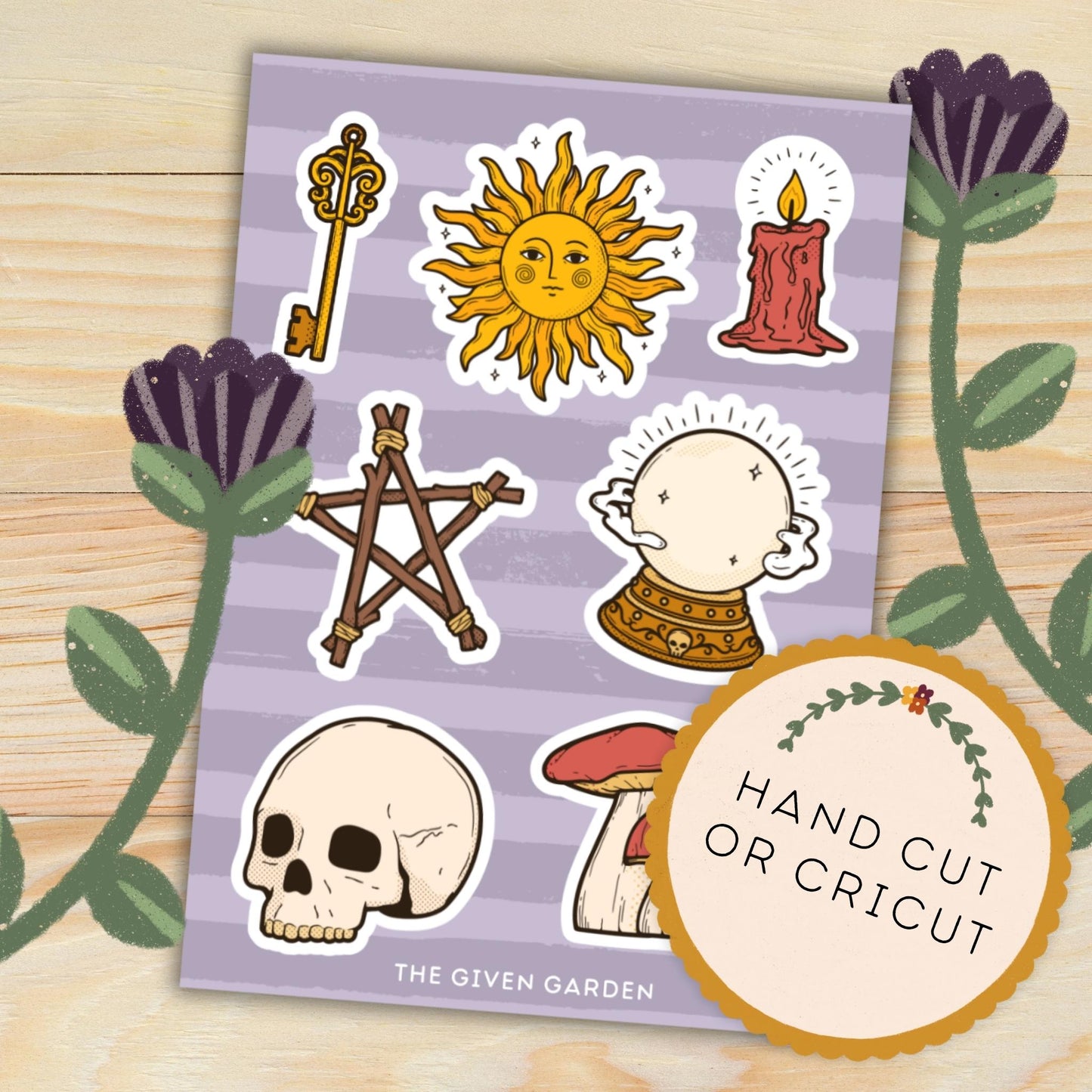 Midnight Spells: Two Print Then Cut Sticker Sheet