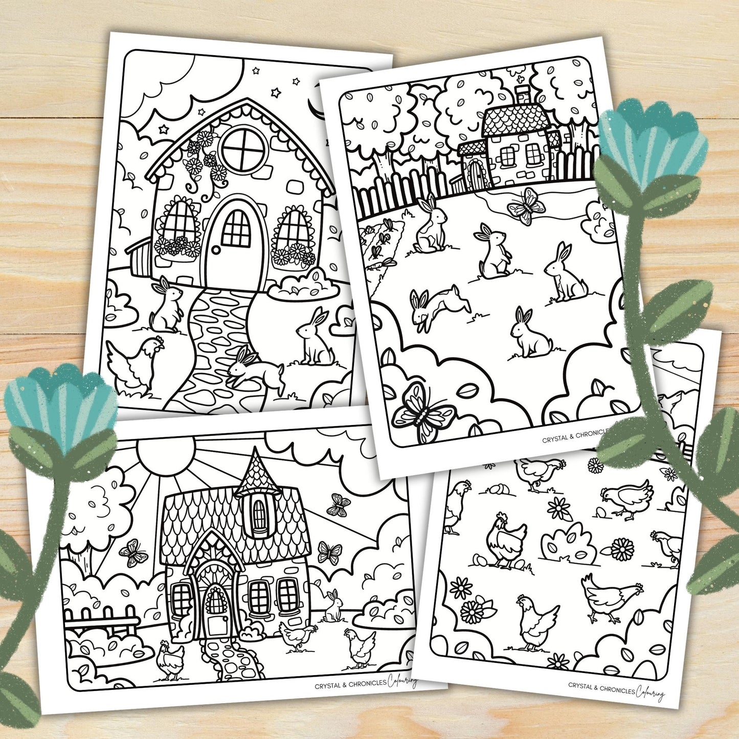 Easter Fun: 40 Printable Colouring & Activity Pages