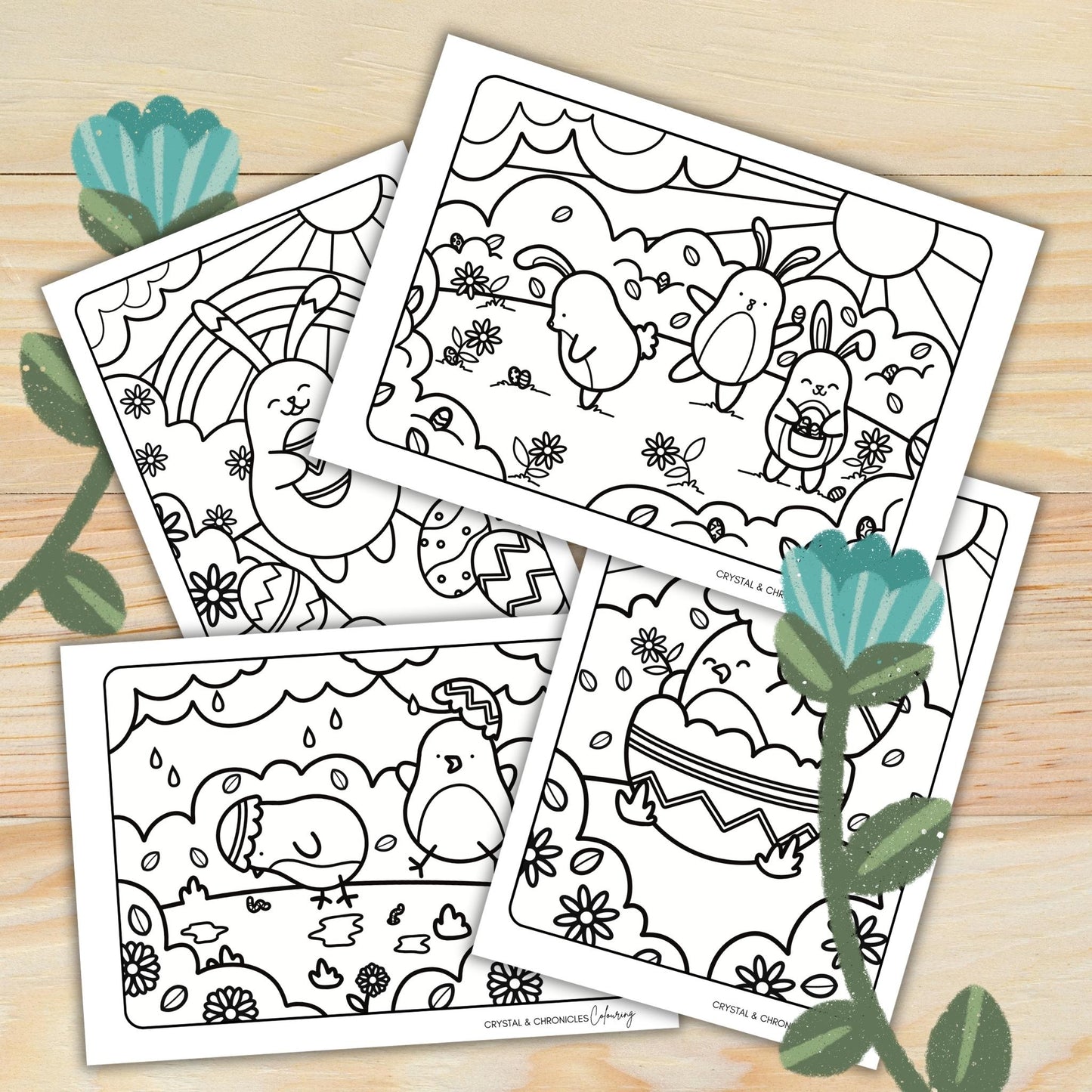 Easter Fun: 40 Printable Colouring & Activity Pages