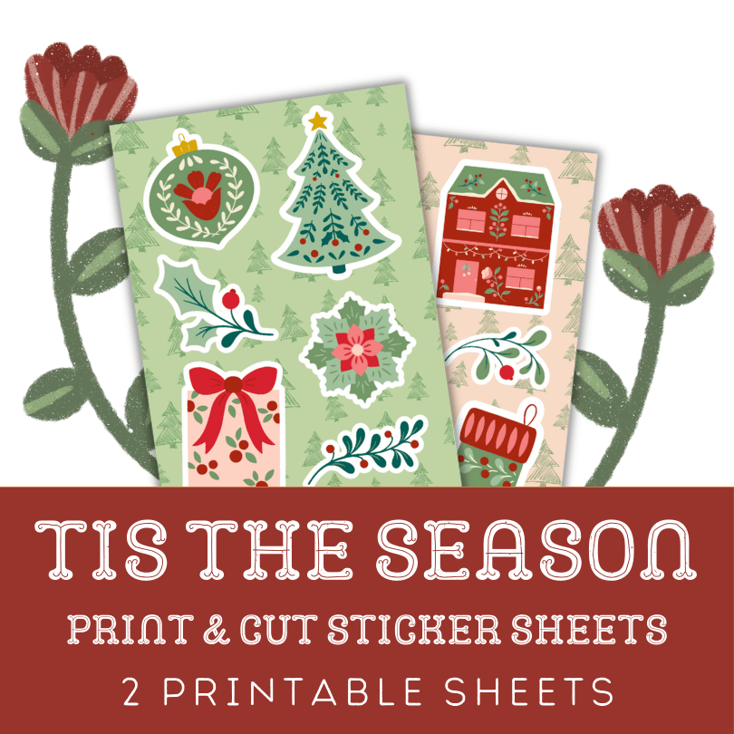 Tis The Season: Two Print Then Cut Christmas Sticker Sheets