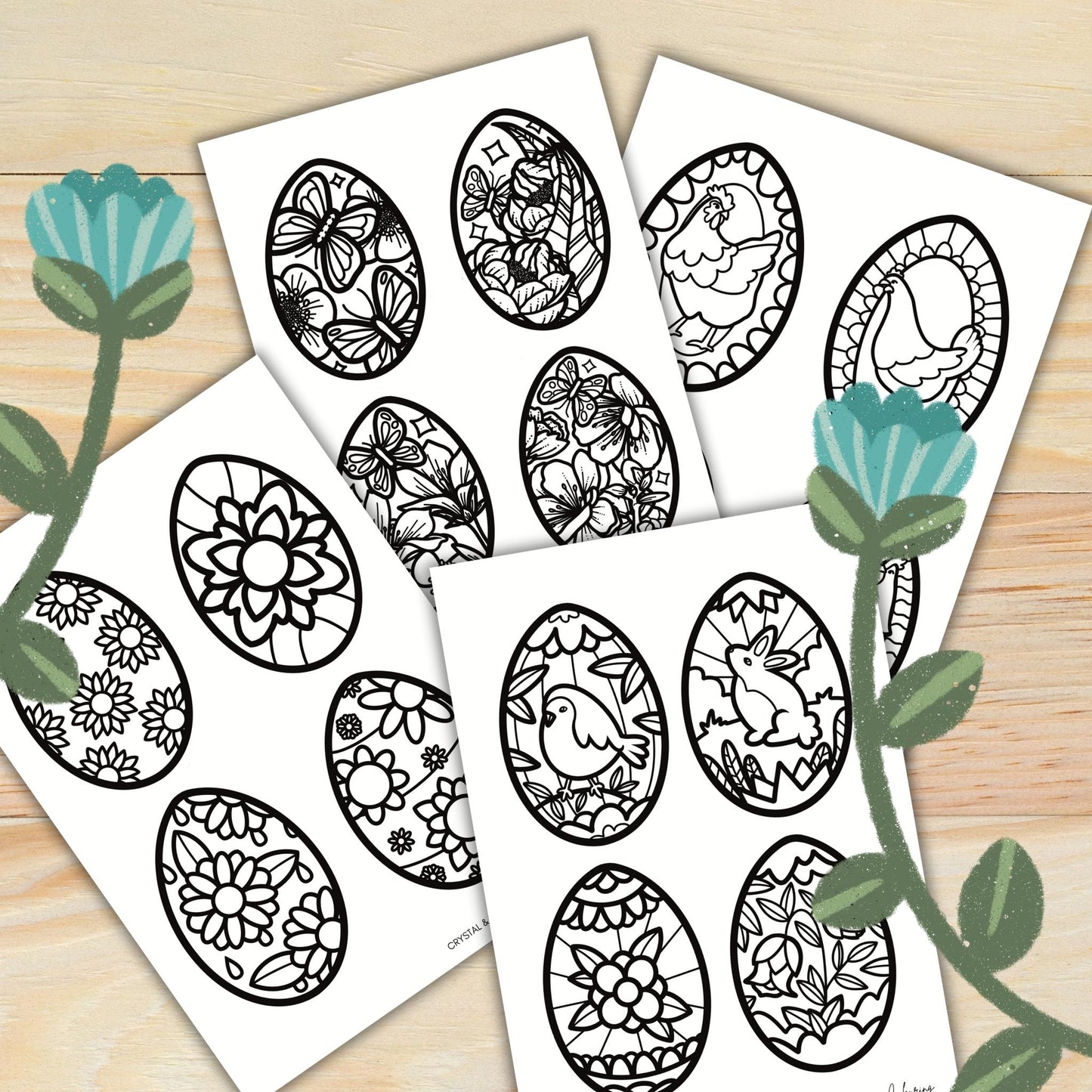 Easter Fun: 40 Printable Colouring & Activity Pages