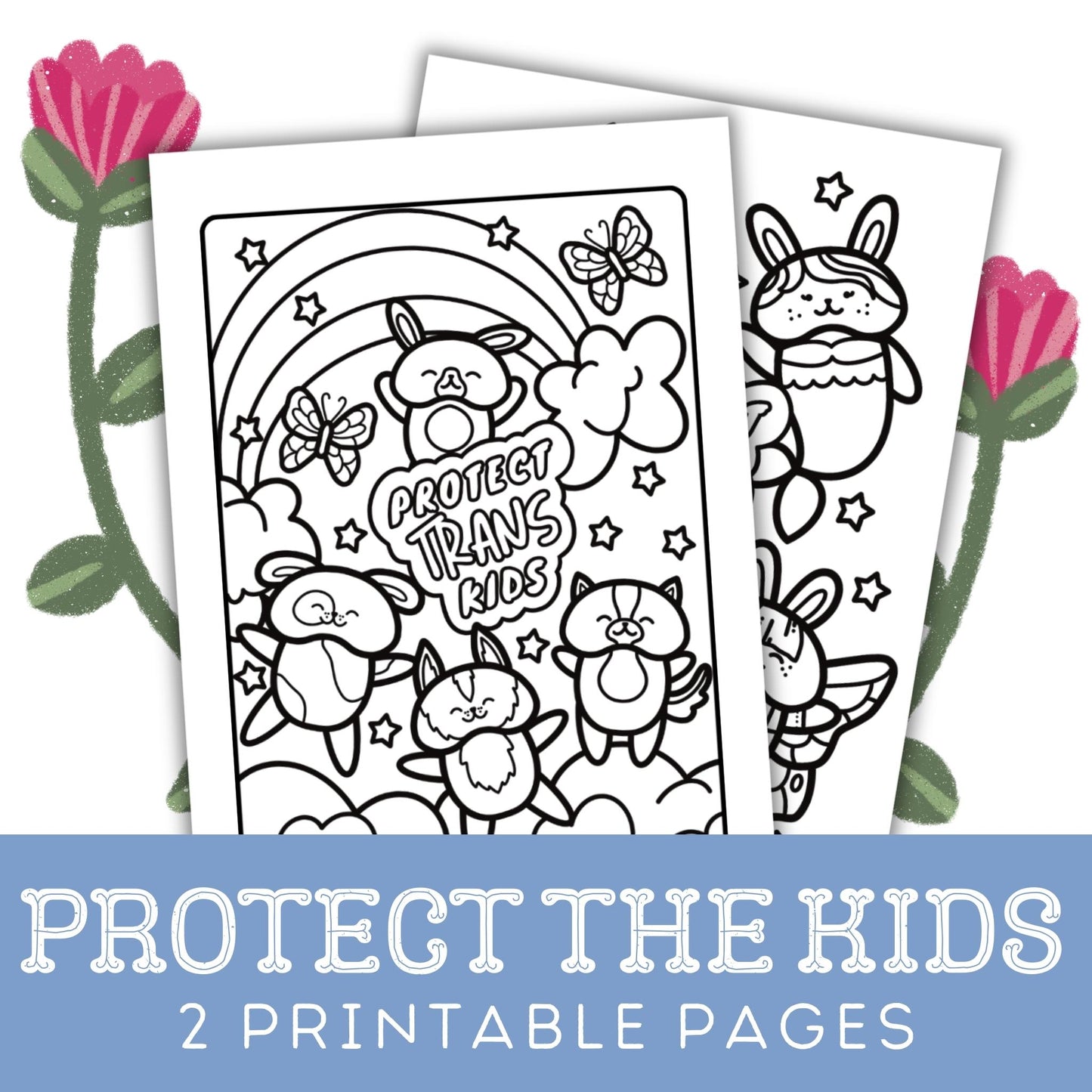 Protect The Kids: Two Printable Colouring Pages