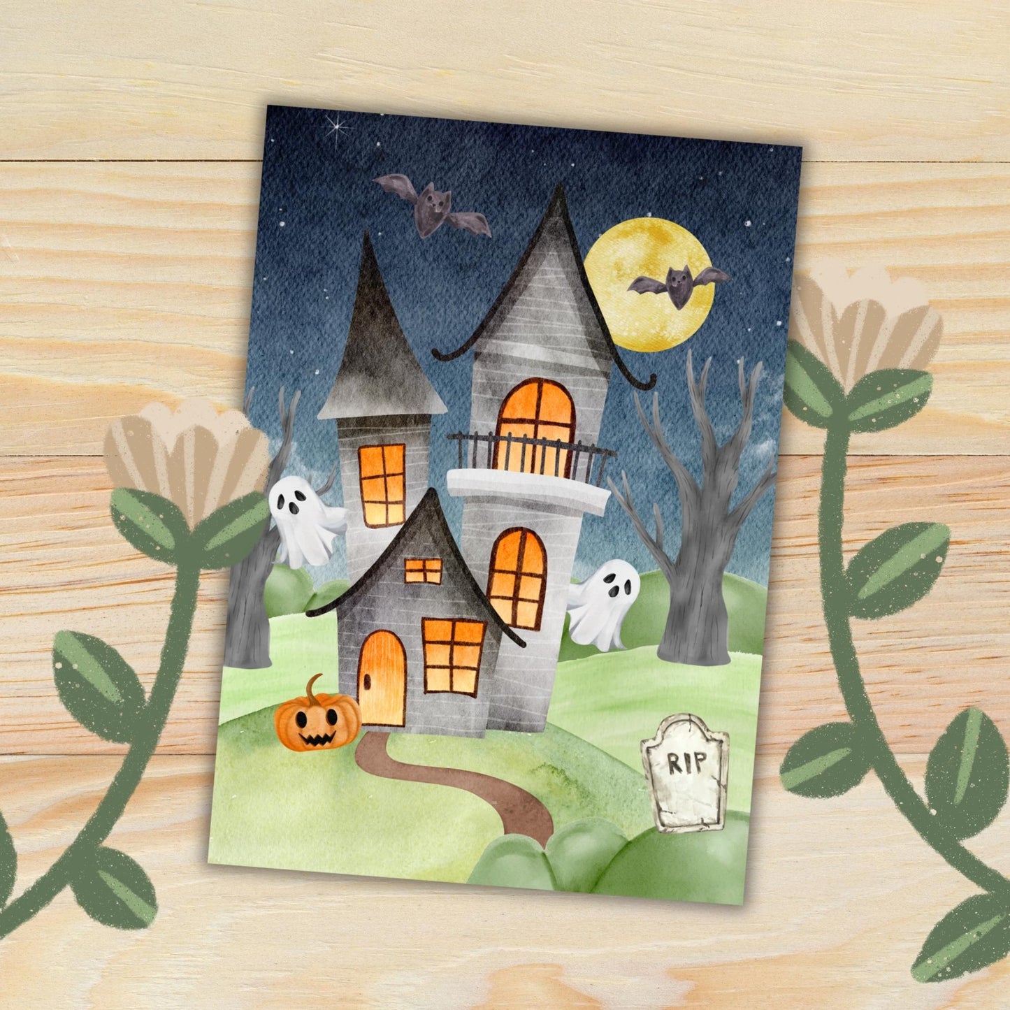 Haunted House: One Printable Halloween Poster