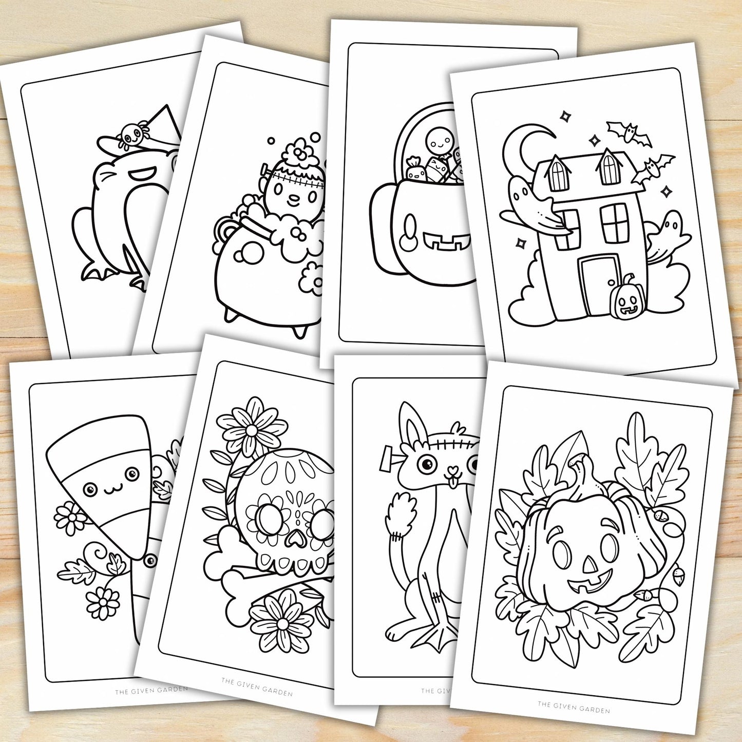 Halloween Colouring Bundle: 24 Printable Pages