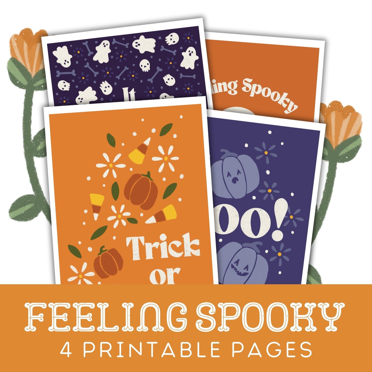 Feeling Spooky: Four Printable Posters & Bunting